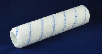 Microstripe Blue Roller 12 mm Nap